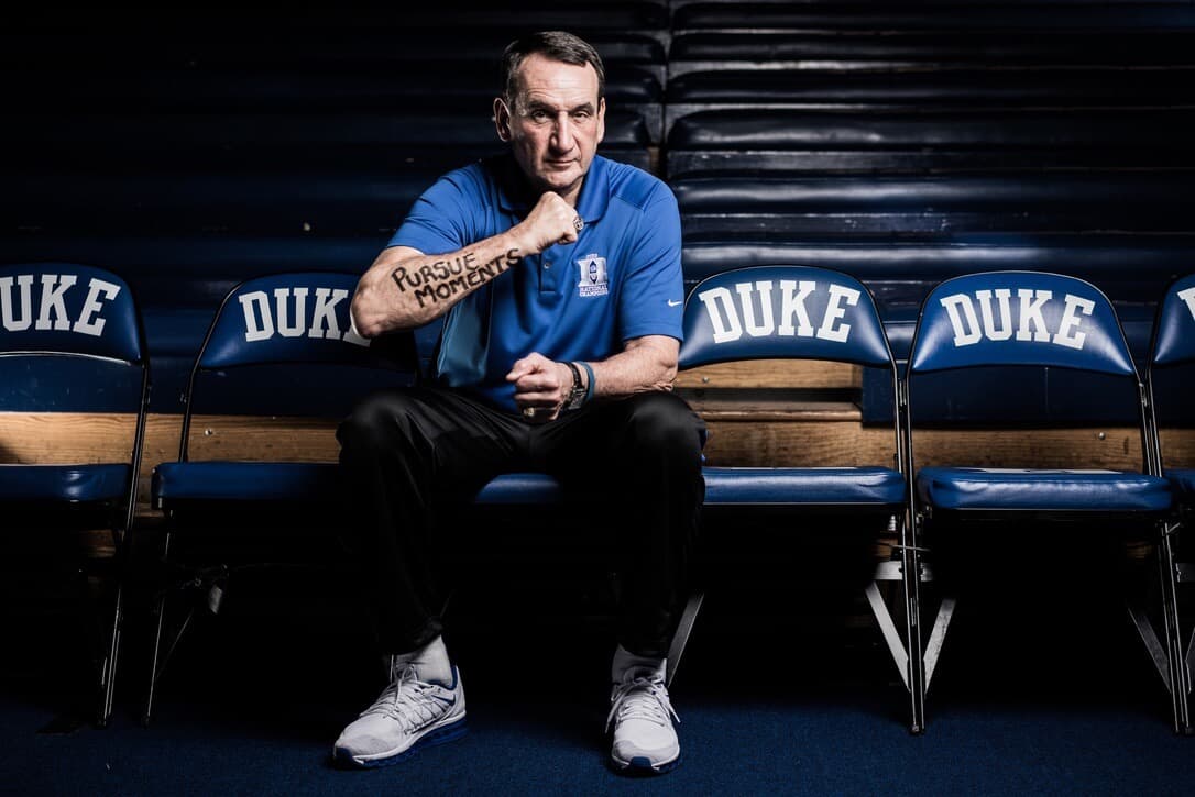 Coach Mike Krzyzewski portrait session